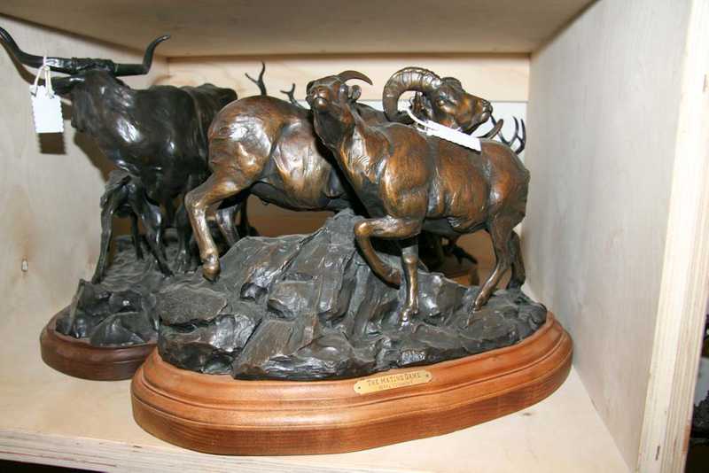 Bronze casting depicting a ram a