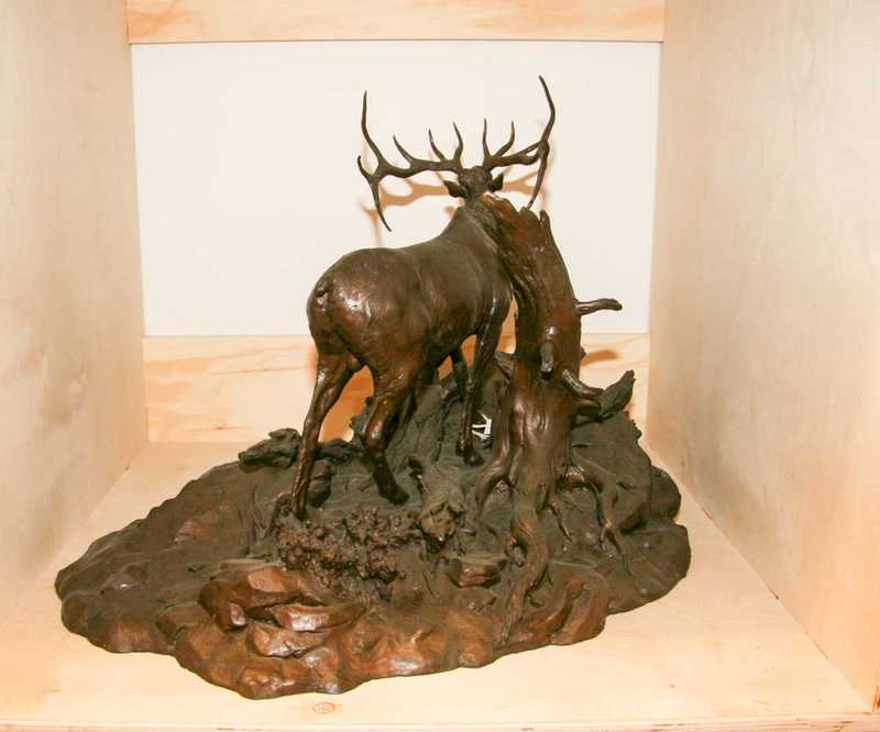 Bronze casting by artist Clark B